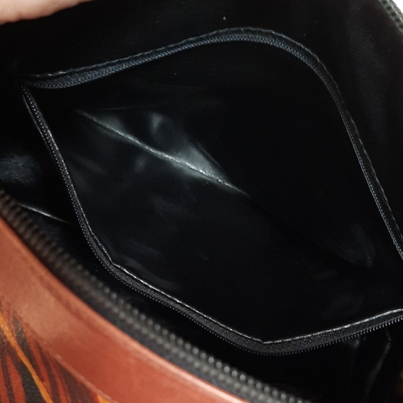 Salvatore Ferragamo Women's Satchel - Black and Brown Floral - Picture 8 of 12